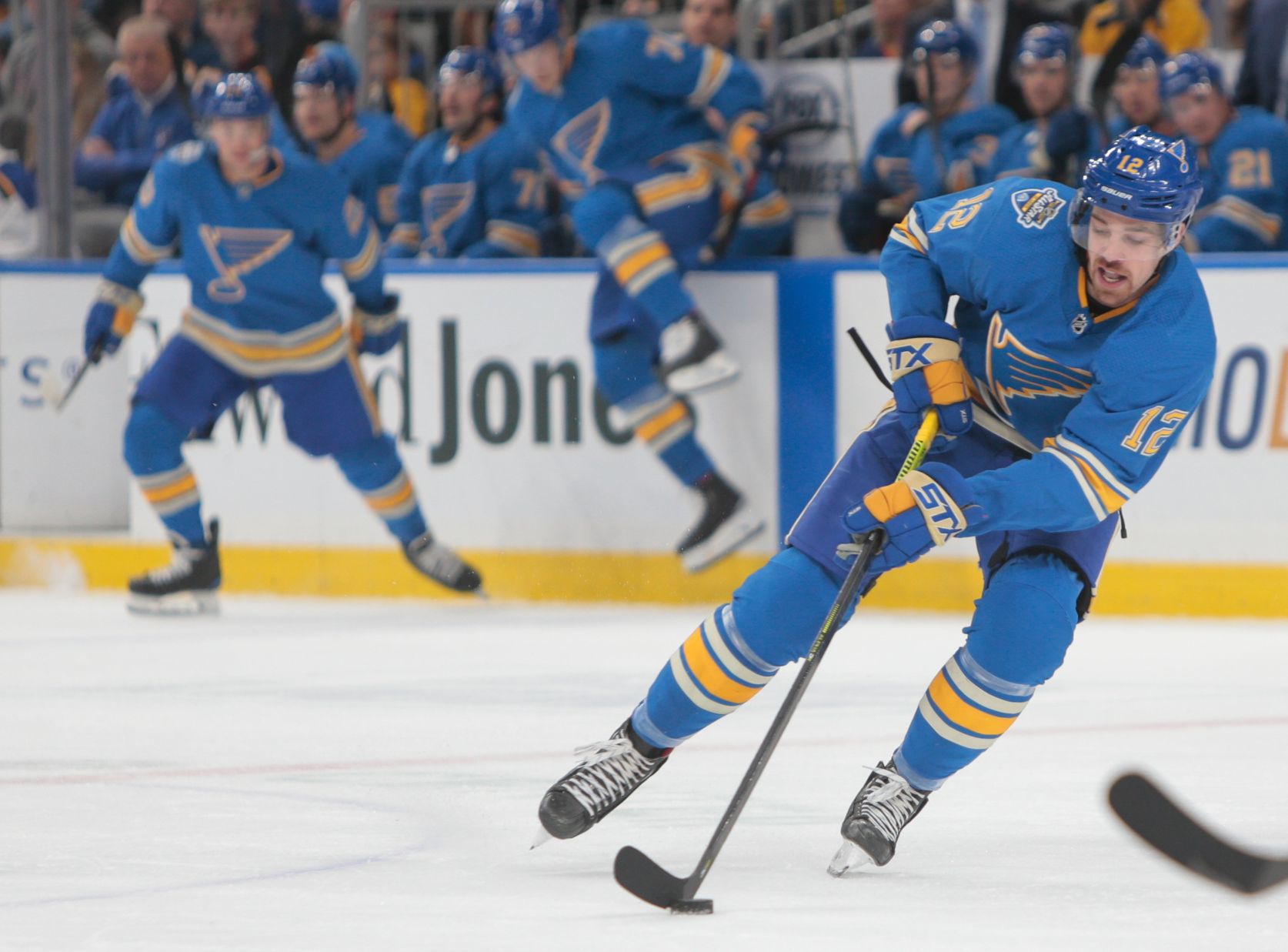 Blues take on Predators at the Enterprise Center